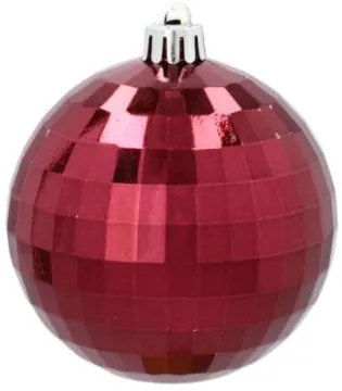 Vianočné gule 9ks 8cm Burgundy