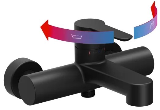 Ravak X070185 - Vaňová batéria PURI čierna