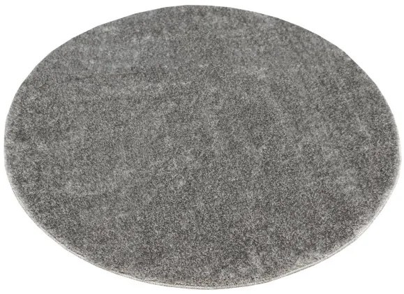 Kúpeľňový koberček Malmo sivý, kruh