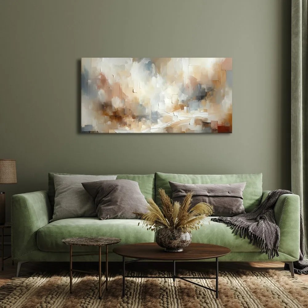 Obraz béžová abstraktná harmónia