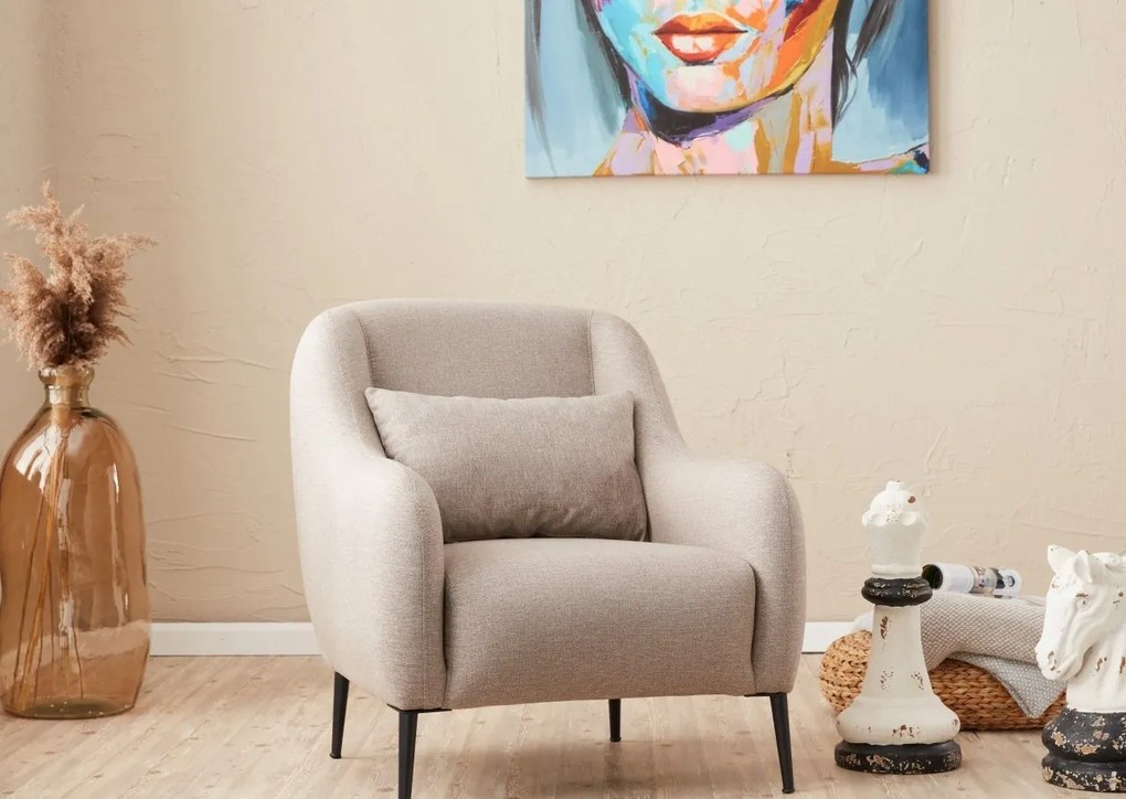 Kreslo Venuša krémové