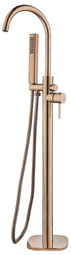 Laveo Pola, voľne stojaca vaňová batéria h-1081, ružové zlato, LAV-BAP_811S
