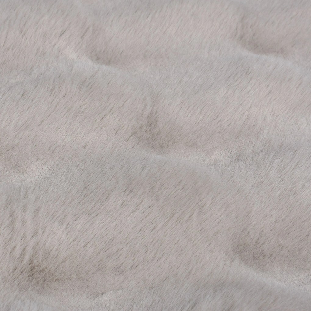 Kusový koberec Waffle Faux Fur Grey, 180x290, šedá, obývacia izba, Flair Rugs