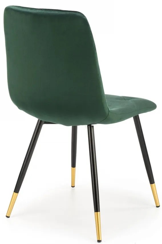 Designová stolička Nypo tmavo zelená