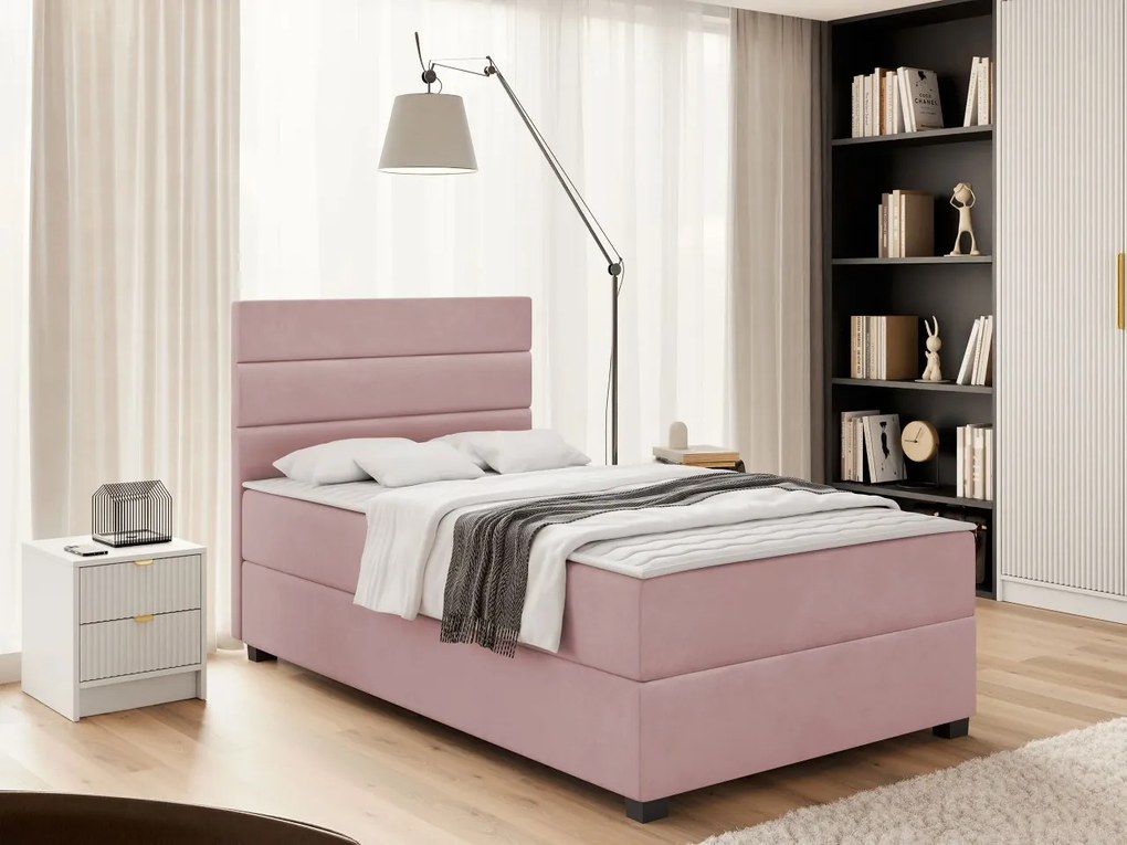 Kontinentálna posteľ Briota, Rozmer postele: 90x200, Farba tkaniny: Manila 16