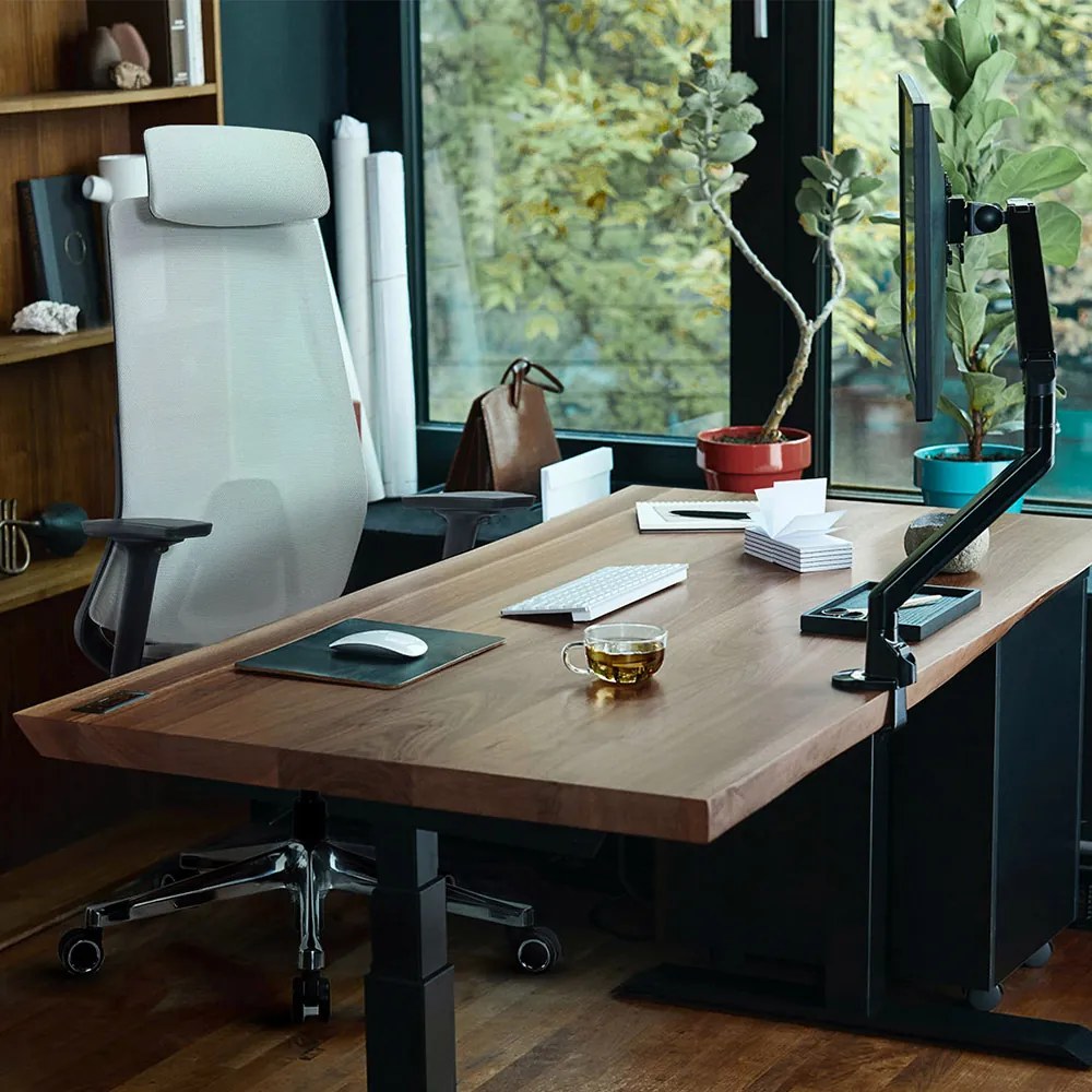 Ergonomická sieťovaná kancelárska stolička MOSH Airflow 406 – béžová