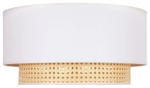 Duolla - Stropné svietidlo BOHO 3xE27/15W/230V pr. 60 cm krémová/ratan
