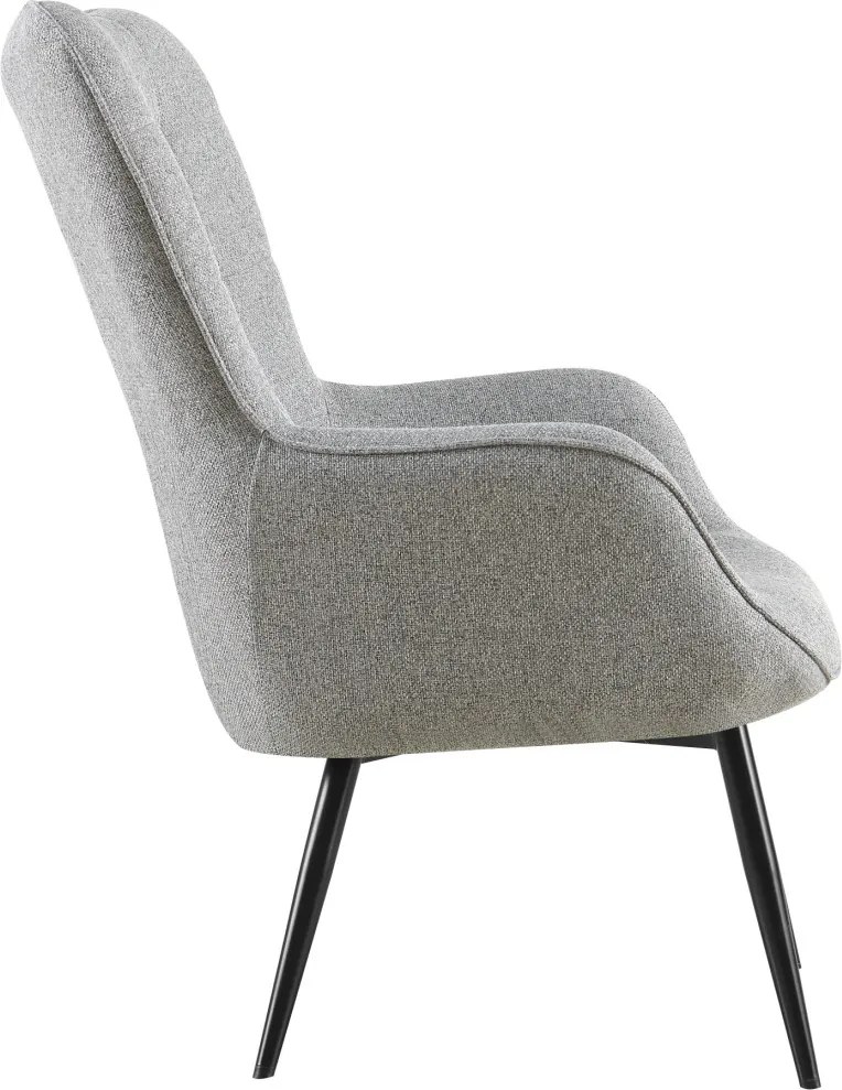 Kreslo Hannah, svetlo šedá tkanina