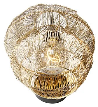 Orientálna nástenná lampa zlatá - Vadi