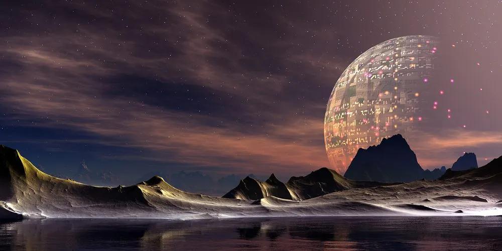 Obraz futuristická planéta