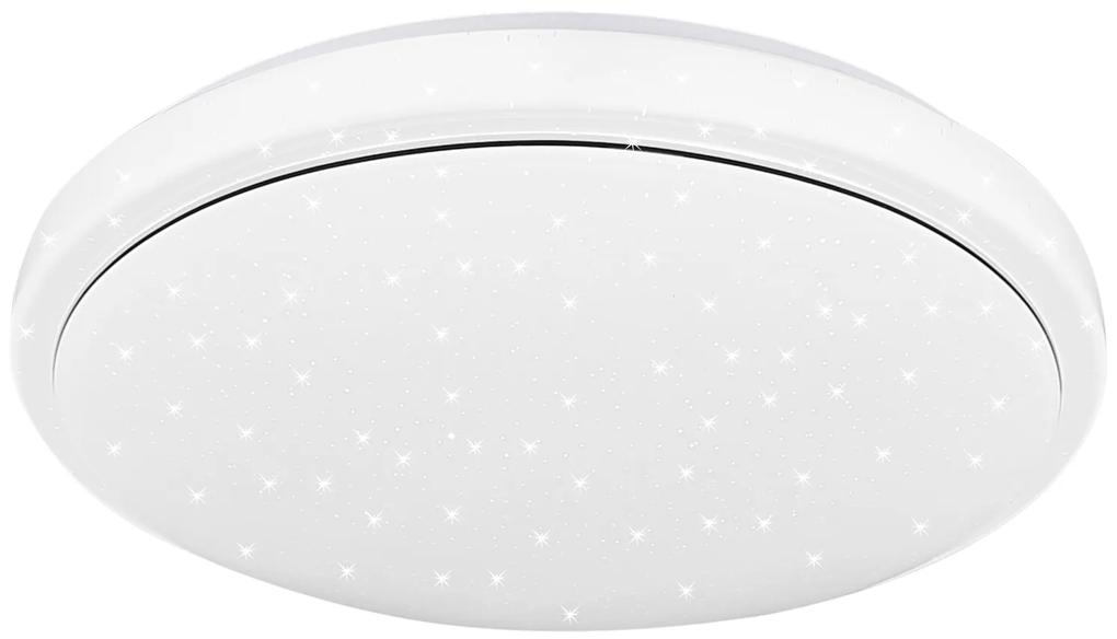 CLX POMIGLIANO DARCO LED stropné svietidlo do kúpeľne, 24 W, denné biele svetlo, 38 cm, kruhové, biele,