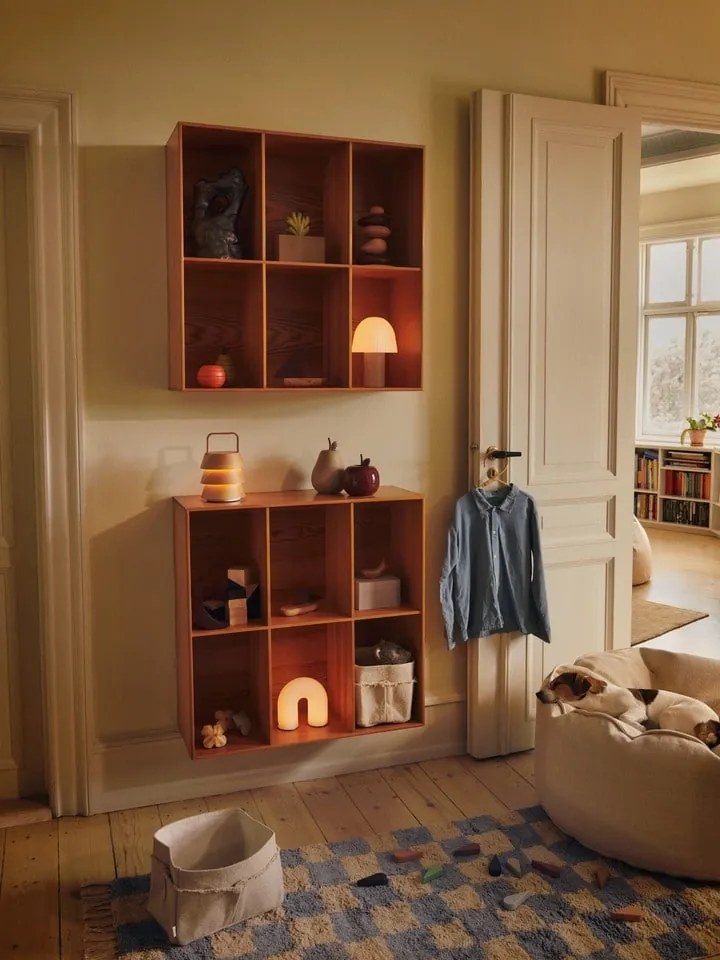 Ferm Living Textilný úložný box Hokan 18 × 18 cm