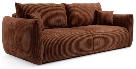 Rozkladacia dvojmiestná pohovka FRIDA hnedá