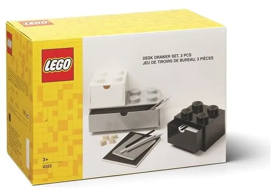 Plastové detské úložné boxy v súprave 3 ks Multi-Pack - LEGO®