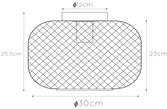 Lucide 45185/30/02 - Stropné svietidlo MESH 1xE27/40W/230V mosadz
