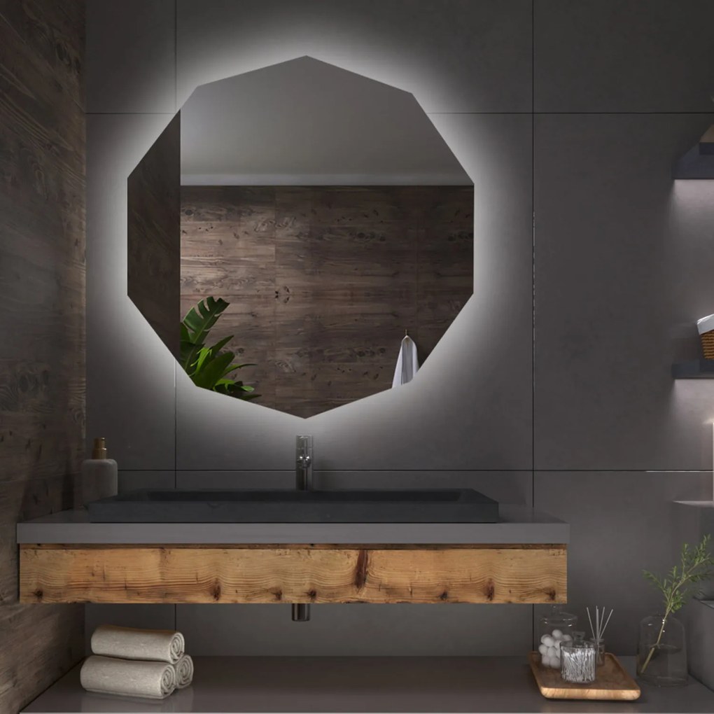 Geometrické zrkadlo s LED osvetlením G11