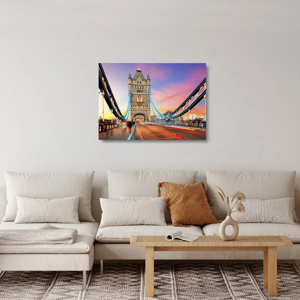 Sklenený obraz - Tower Bridge (70x50 cm)