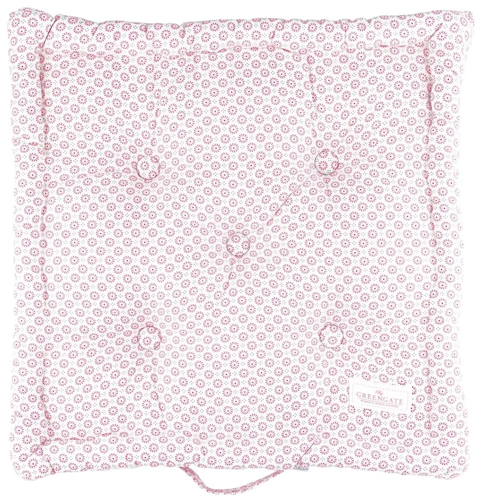 GREEN GATE Prešívaný podsedák Narina Pale Pink 50 x 50 cm