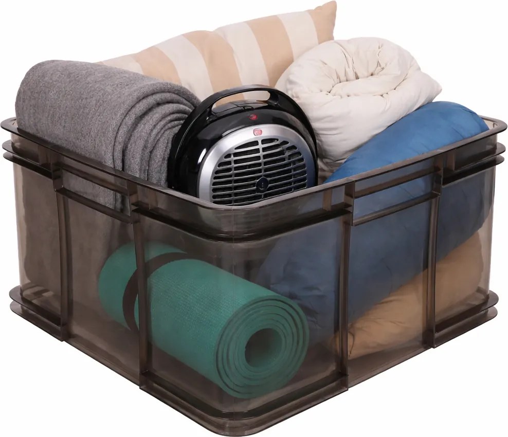 Keeeper Úložný box pro domácnost i dílnu, BRUNO XXL, 54L, 52 x 43 x 28 cm, kouřový