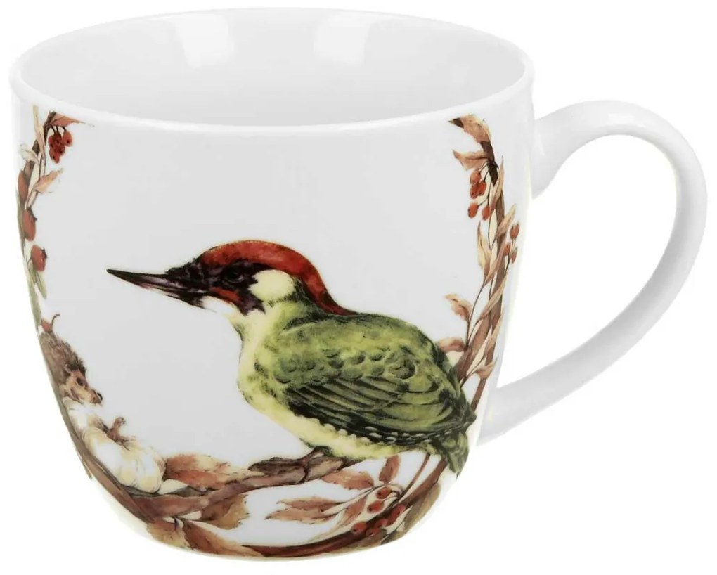 Porcelánový hrnček Woodpecker 460 ml