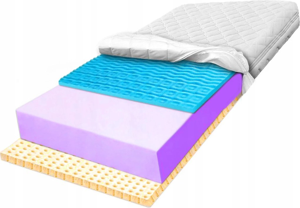 Penový matrac 170x180 hypoalergénny, priedušný s latexom conti 27 H4
