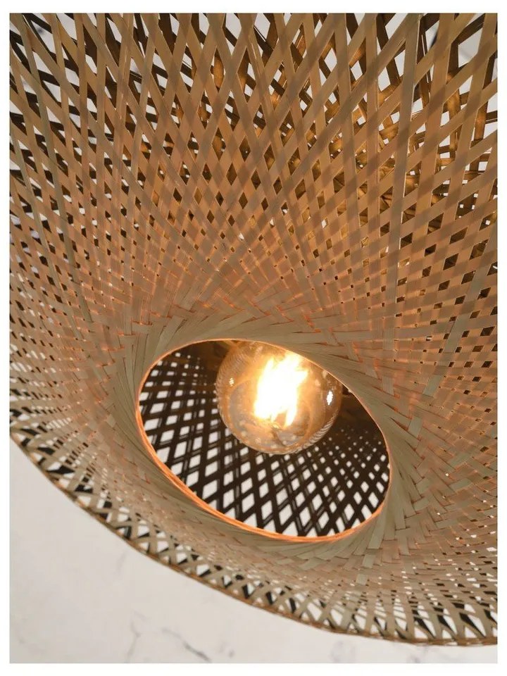 Závesné bambusové svietidlo Good&amp;Mojo Kalimantan, ⌀ 60 cm