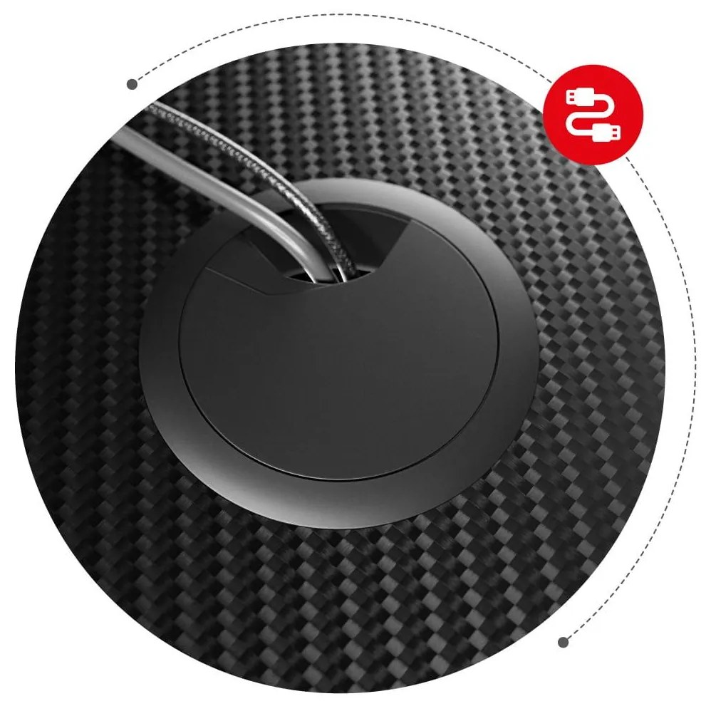 PC stolík Hyperion 1.6 (čierna). Akcia -22%. Vlastná spoľahlivá doprava až k Vám domov. 1087496