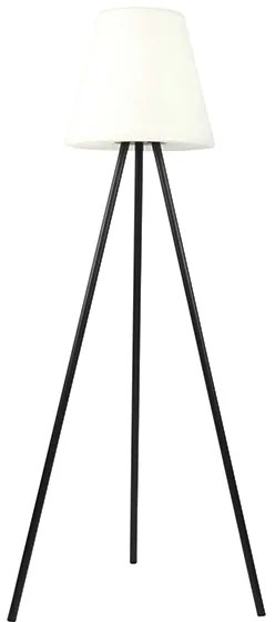 Moderná vonkajšia stojaca lampa čierna IP44 vrátane LED na solárny pohon - Virginia