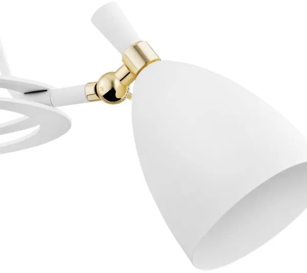 Argon 6148 - Luster na tyči CHARLOTTE 3xE27/15W/230V biela/zlatá