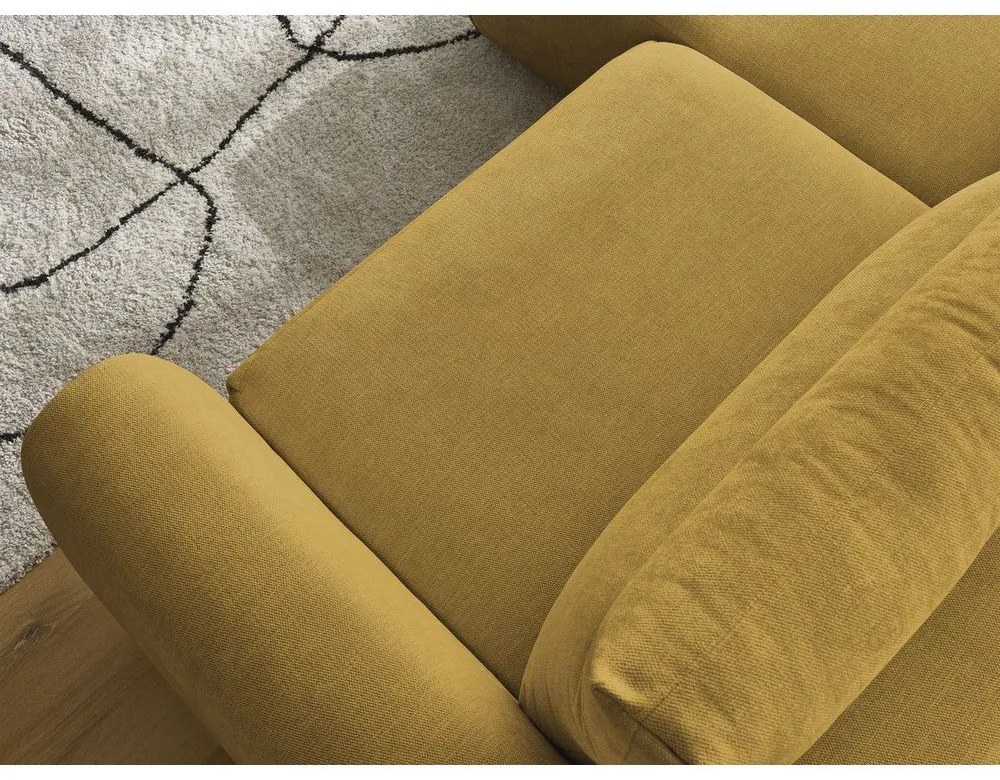 Okrovožltá rohová pohovka Aden – Bobochic Paris