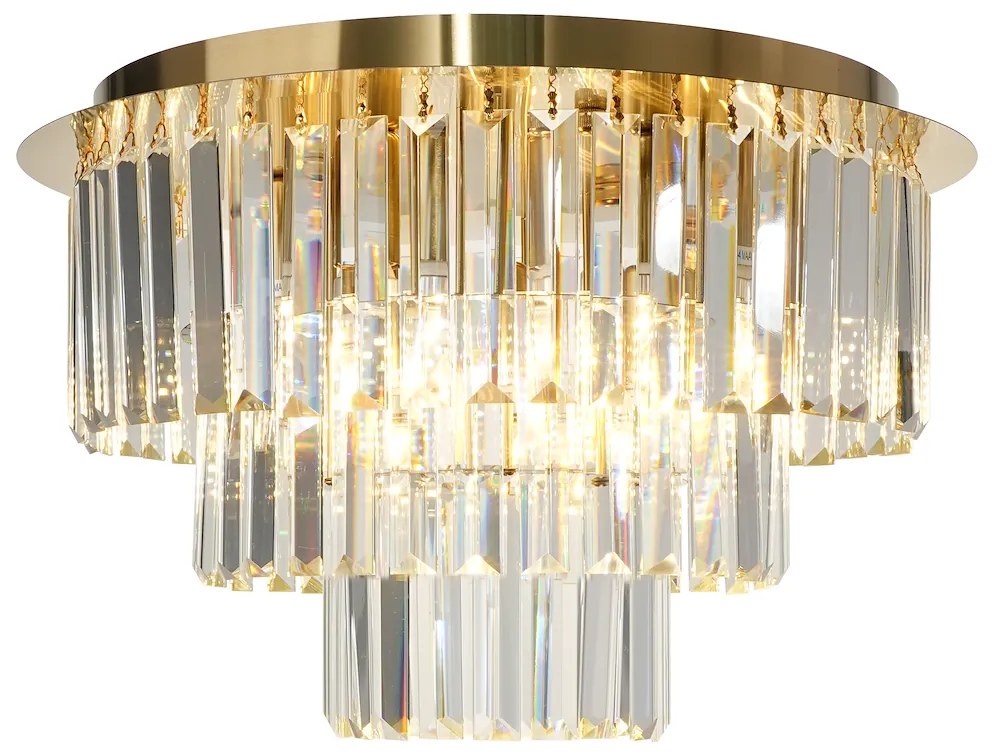 Luster Milano, 1x krištáľové tienidlo, (fi 45cm), g