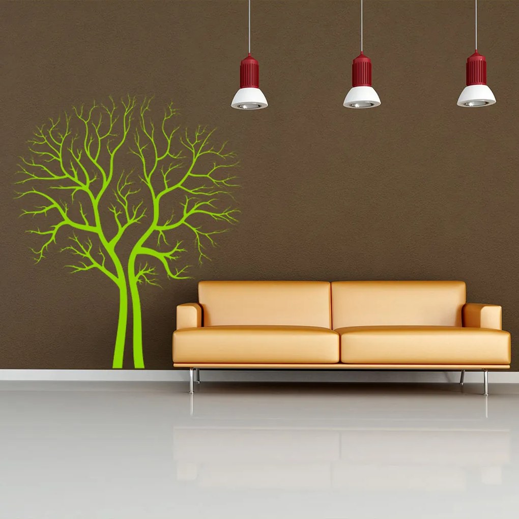 Veselá Stena Samolepka Strom na jeseň Farba: žlutá, Veľkosť: 100 x 118 cm