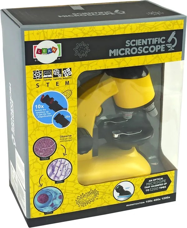 LEAN Toys Mikroskop pre malého vedca vzdelávacia súprava