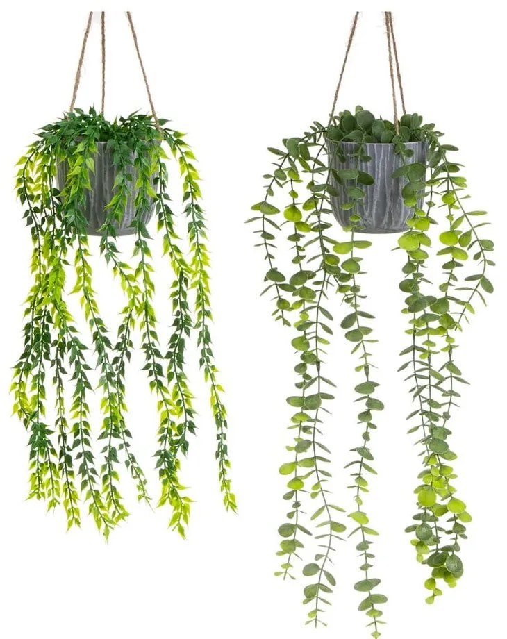 Umelé rastliny v súprave 2 ks (výška 45 cm) – Casa Selección