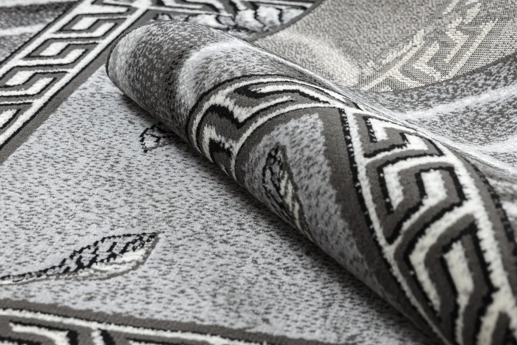 Koberec BCF Morad TRIO Vzor kvetín a lístia, sivý