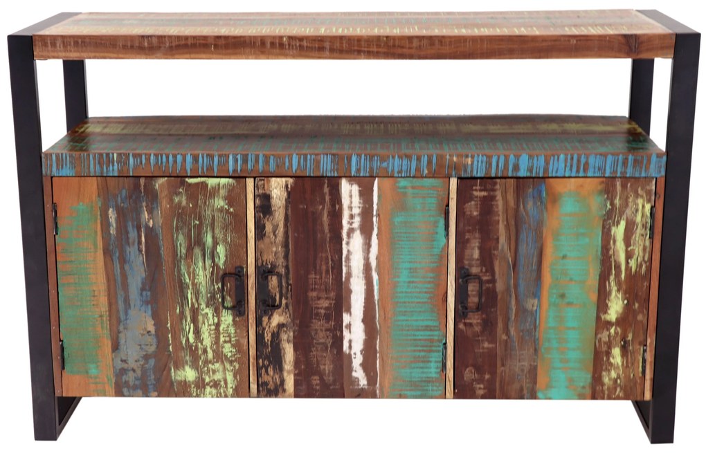 furniture-nabytek.cz - Komoda drevo kov 140x90x45