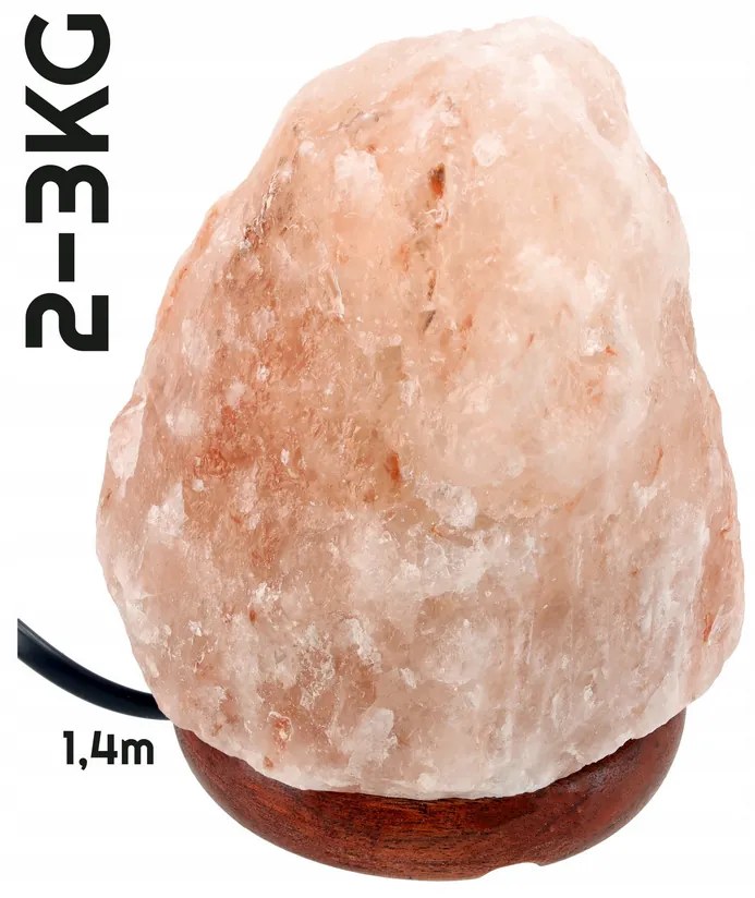 BERGE Soľná lampa 2-3kg - Ionizátor / nočná lampa