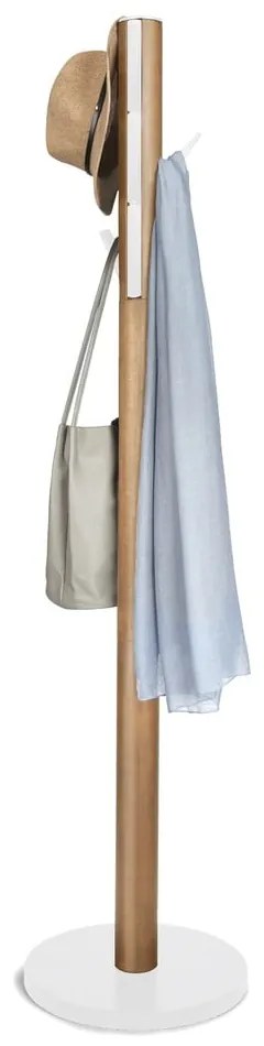 Biely prírodný vešiak z kaučukového dreva Flapper - Umbra