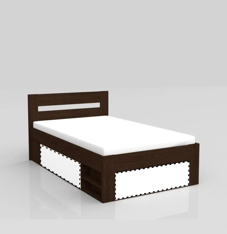 posteľ REA KIRA 120, jednolôžko, biela