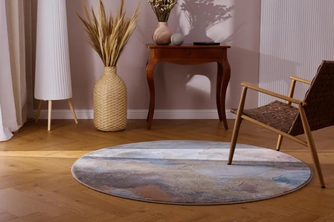 Koberec RAGOLLE Argentum 63934 7270 kruh