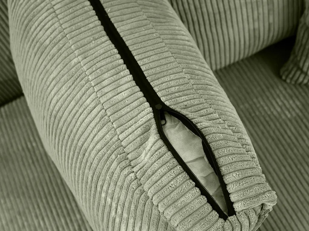 Mentolová rohová pohovka SMART COSARO, obojstranná + 2 vankúšiky ZADARMO