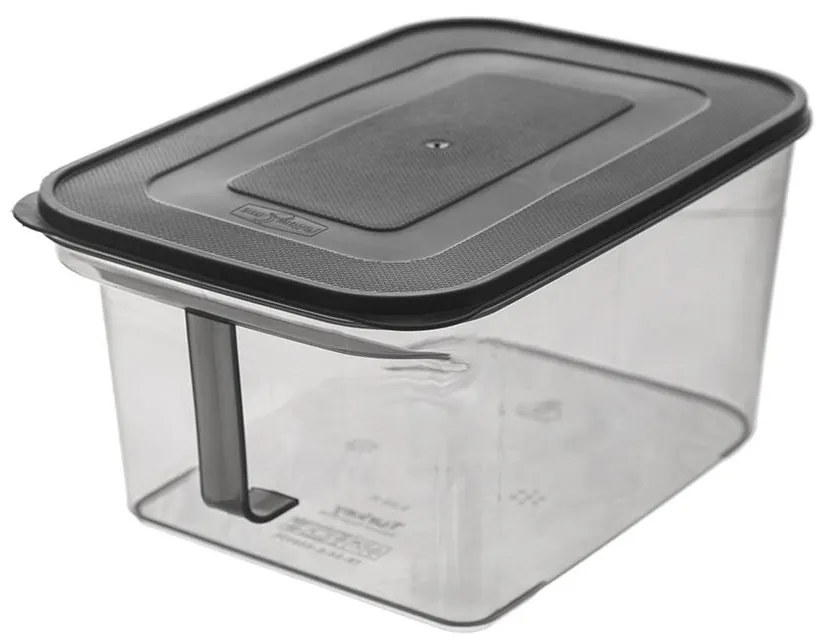 Orion Dóza na potraviny s vekom a uchom MATRIX, 1,7 l, sivá