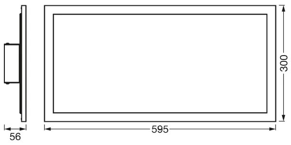 Ledvance - LED stropné svietidlo PLANON LED/22W/230W