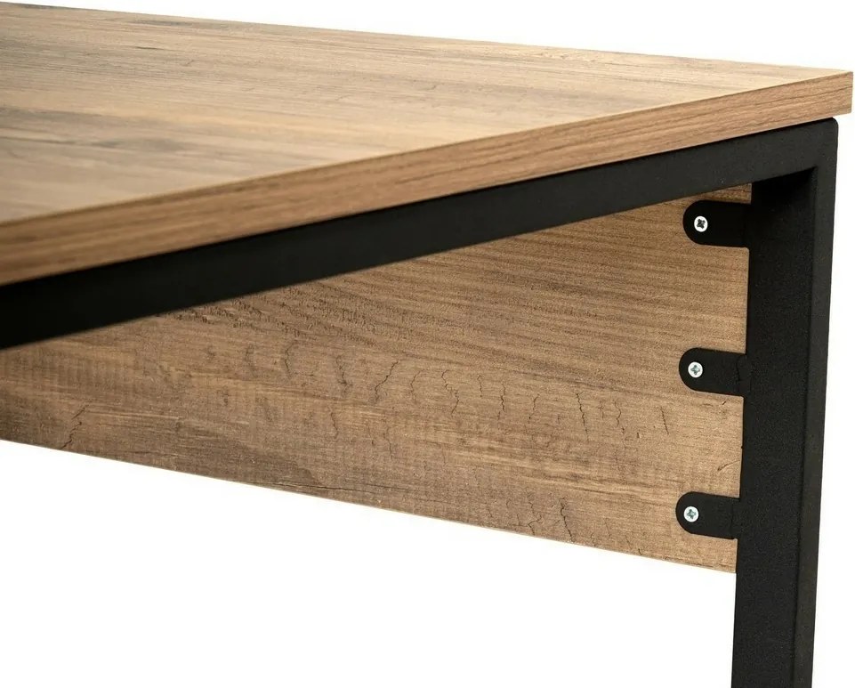 Pracovný stôl Twin Atlantic Pine and Black