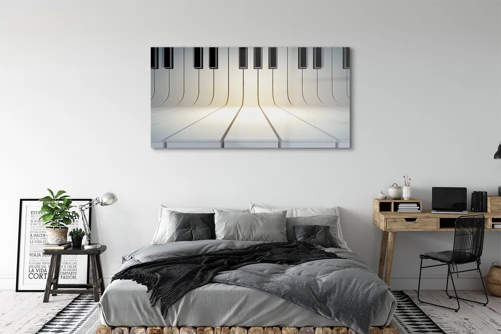Obraz plexi Klávesy klavíra 140x70 cm