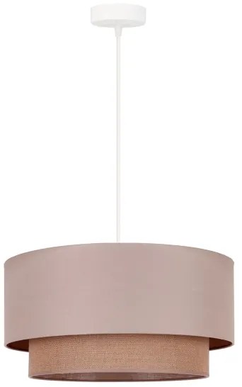 Duolla - Luster na lanku BOHO 1xE27/15W/230V pr. 45 cm béžová/hnedá