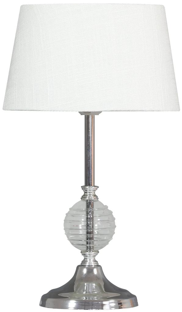 CLX Moderná stolová lampa PALERMO, 1xE27, 60W, číra