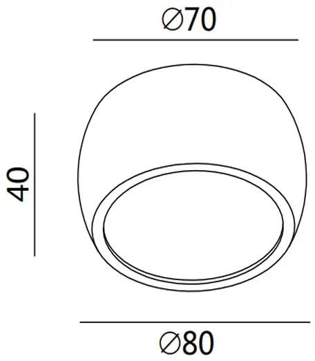 Fabas 3428/71/102 - LED Bodové svietidlo VASTO 1xLED/7W/230V