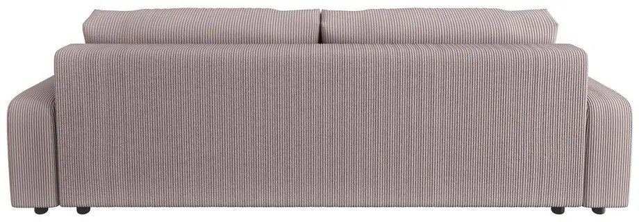 Svetloružová menčestrová rozkladacia/s úložným priestorom pohovka 234 cm Sara – Ropez