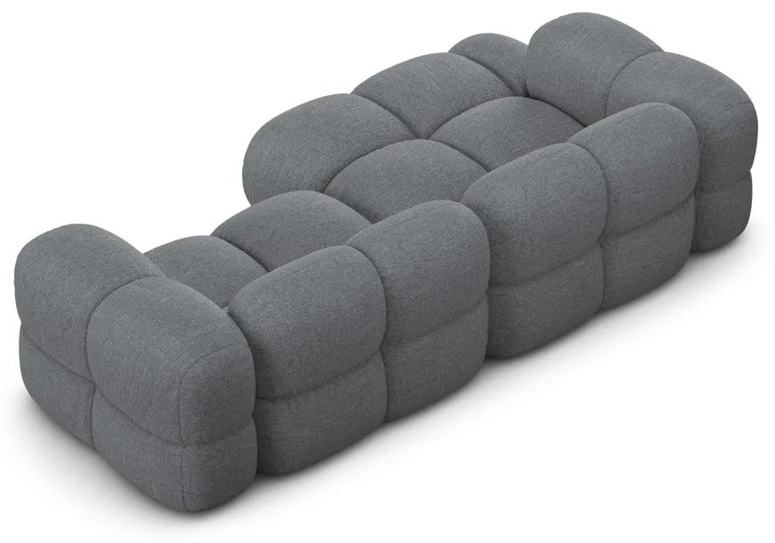 Sivá rohová pohovka (ľavý roh/s leňoškou) Loretto – Cosmopolitan Design